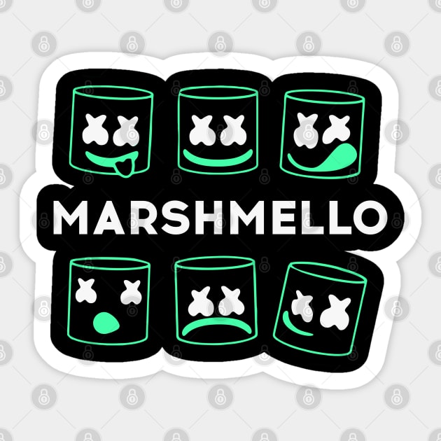 Marshmello smile Sticker by DenielHast